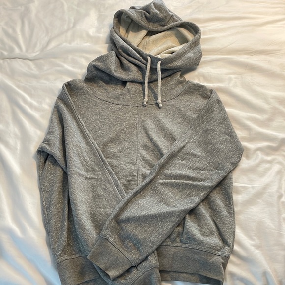 gray nike funnel-neck hoodie - Picture 1 of 3